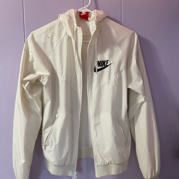 Nike Windrunner Jacket White - Picture 8 of 13